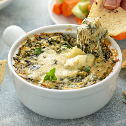 Vegan Spinach and Artichoke Dip 500x500px